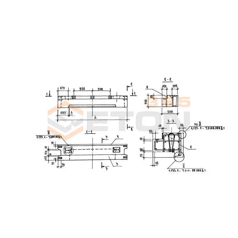 Блоки наружных стен Серия 1.133.1-7 3БН 27-4-50-75 п