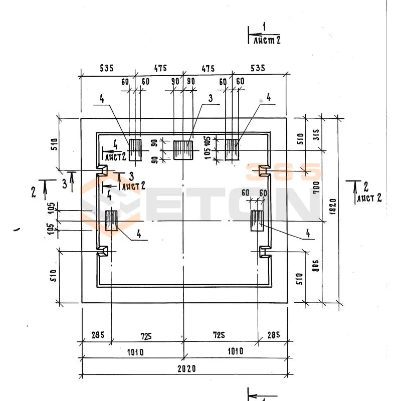 Плиты фундамента Серия 1.189.1-8 ПФС 18-20-40