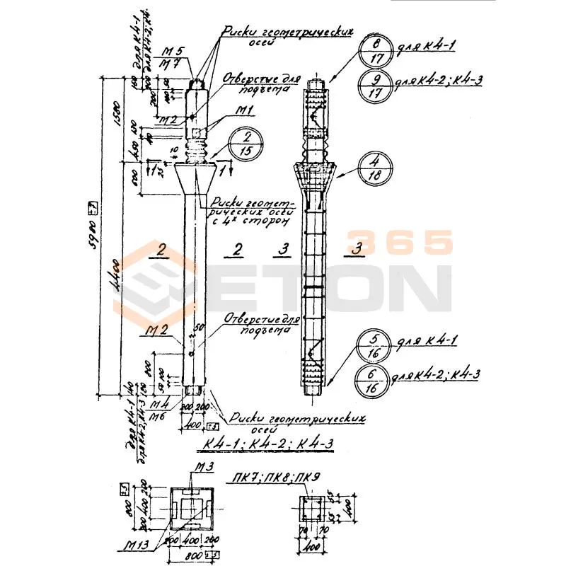 Колонны Серия 1.420-4 К 4-2