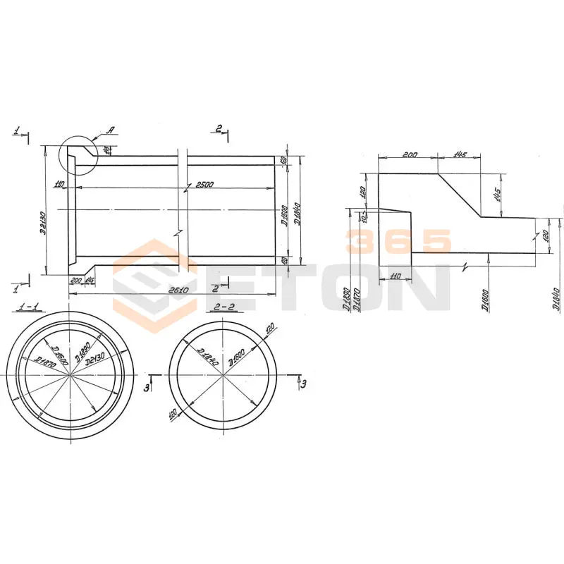 Трубы безнапорные раструбные Серия 3.820-7 РТ 16н-25
