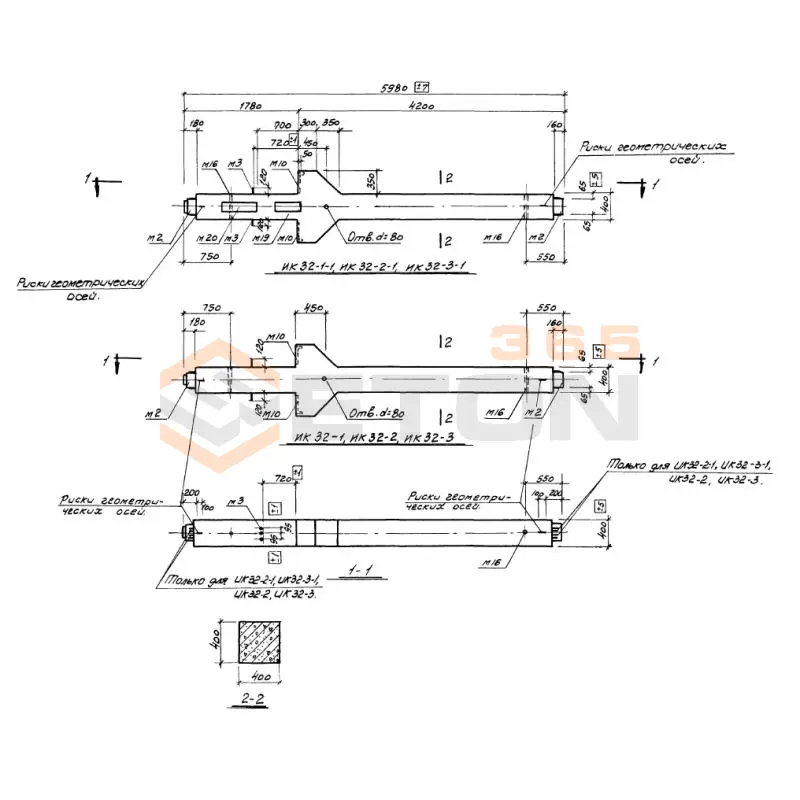 Колонны Серия ИИ 22-3/70 ИК 32-1-1 (ИИ 22-3/70)