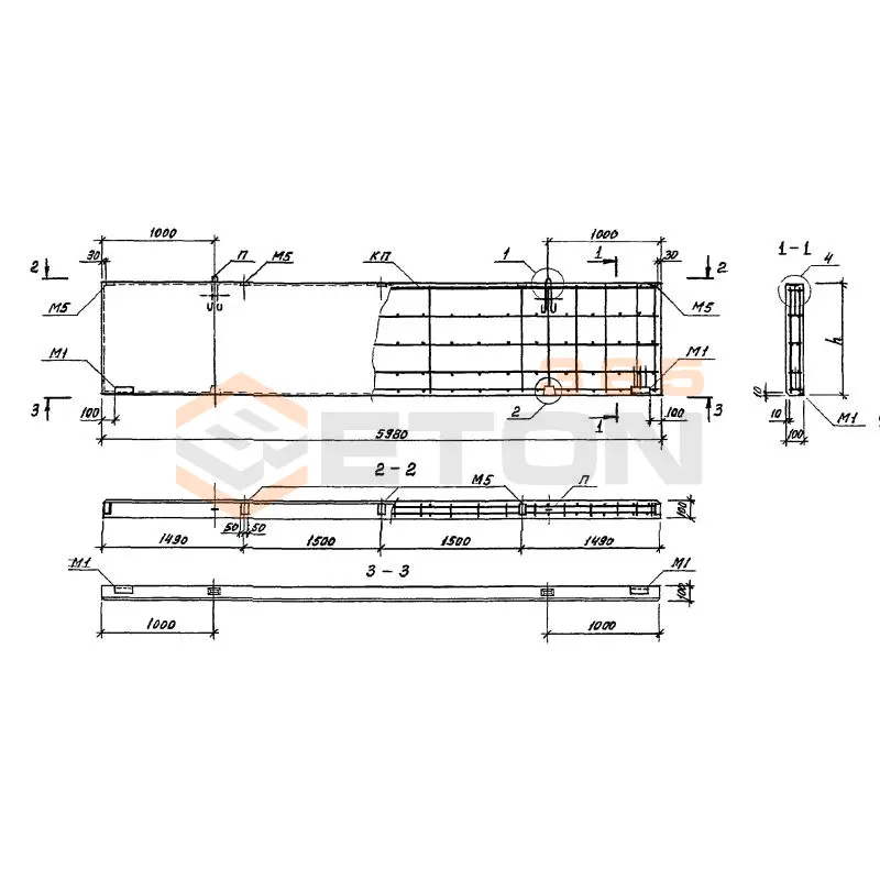 Панели стеновые Серия 1.432.1-34.94 ПС 60-15-1-2,60