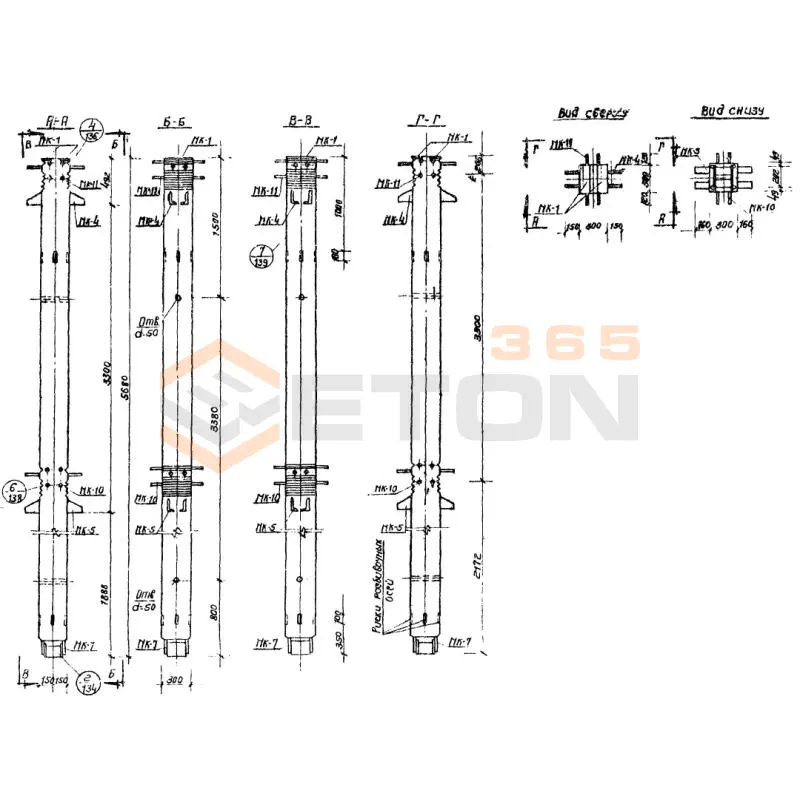 Колонны Серия ИИС 04-2 СКВ 1-20-57-3 (ИИС 04-2)