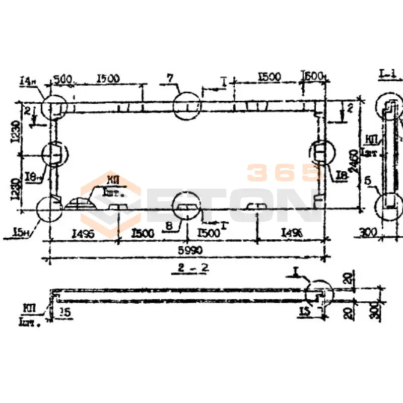 Панели наружных стен Серия 1.090.1-7с ПС 60-25-3 пс9 (1.090.1-7с)