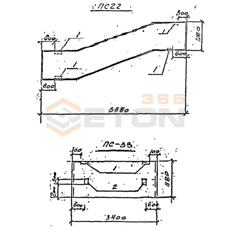 Панели стеновые Серия ВТИ КЖ 01-82 ПС 33 (ВТИ КЖ 01-82)