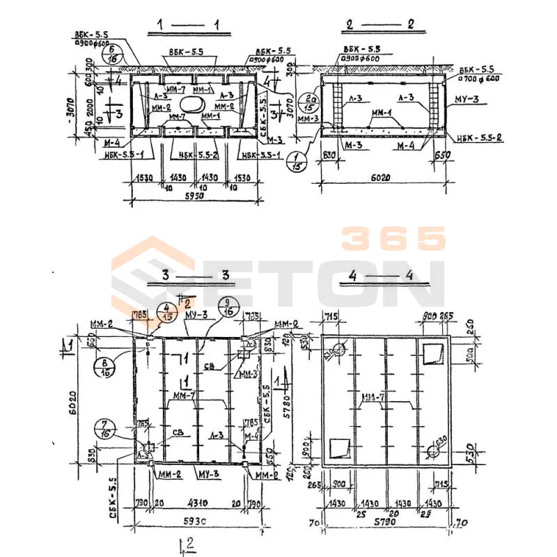 Камеры тепловые Серия 3.903 КЛ-13 Камера 5,5-5,5-2,0