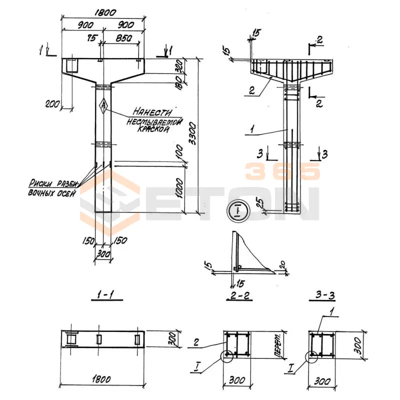 Колонны Серия 3.016.1-17.93 К 1