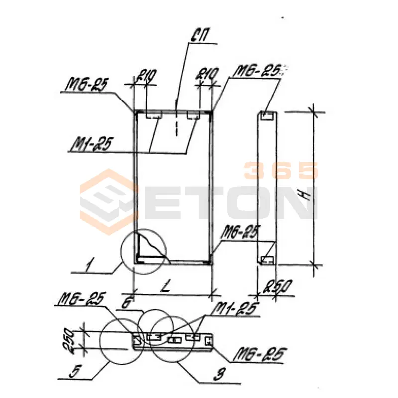 Панели стеновые толщиной 300 мм Серия 1.030.1-1 2ПС 9,3-12-3,0 я