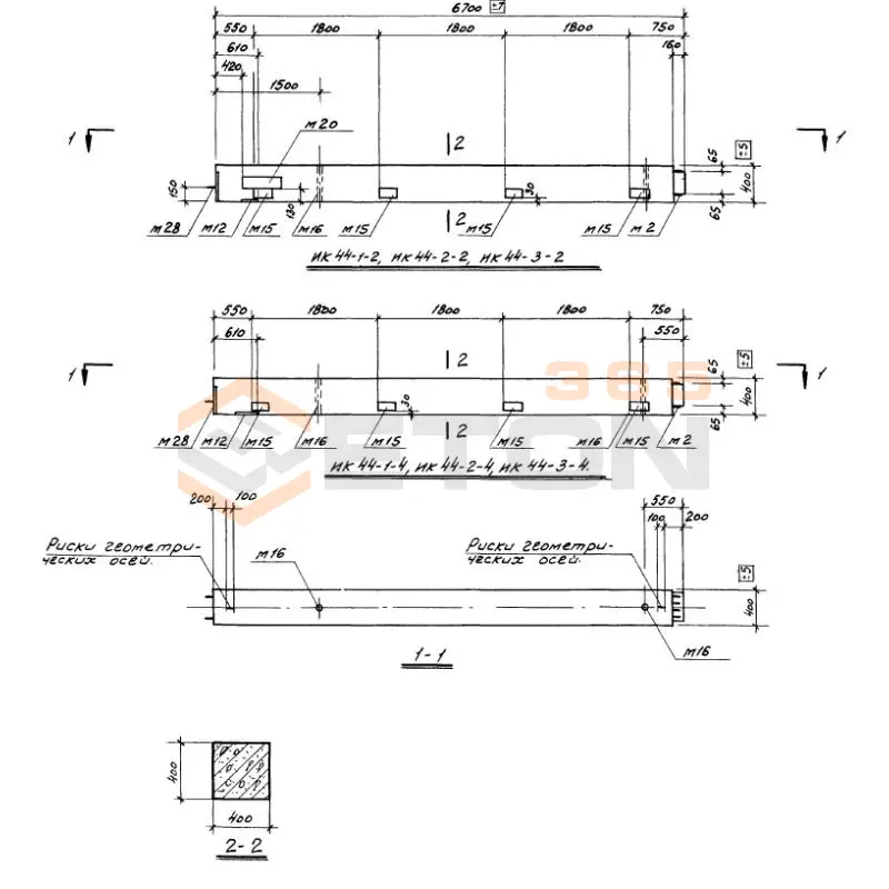 Колонны Серия ИИ 22-3/70 ИК 44-3-2 (ИИ 22-3/70)