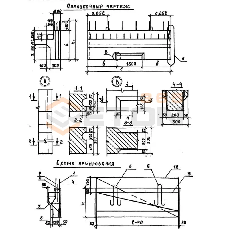 Блоки шкафной стенки Серия 3.503.1-100 БШ 37-16 тАIII