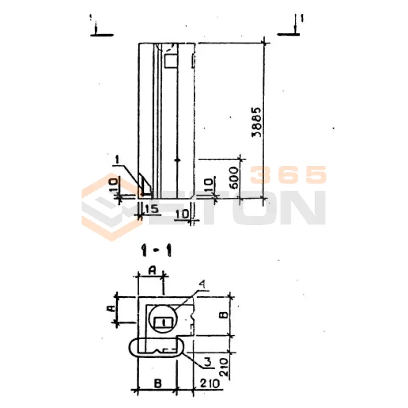 Панели стеновые цокольные серия 1.020-1/87 ( 1.020.1-7, 1.020-1/83, ИИ 04-1, 1.020.1-3пв ) ПСЦ 46-390-25 л пв