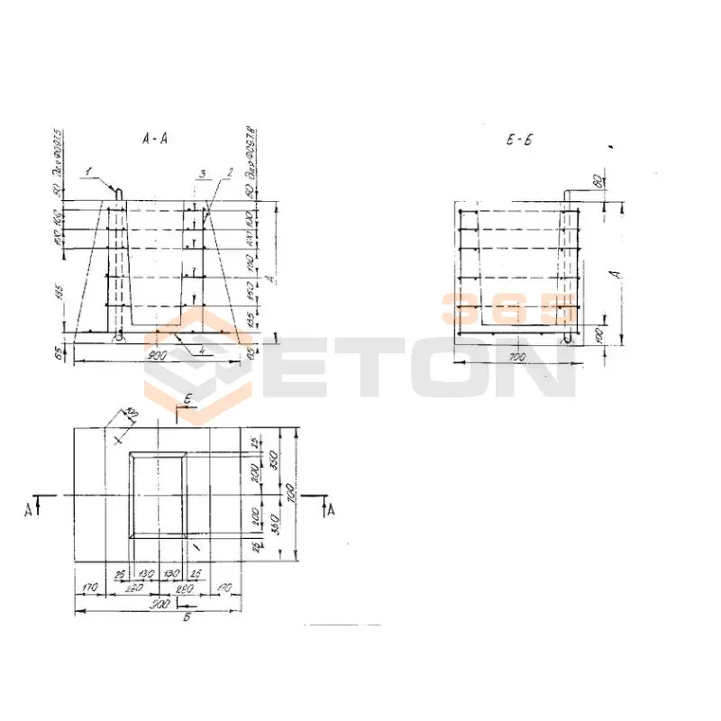 Фундаменты Серия Б 3.017.1-4.03 ФО 9-7-5