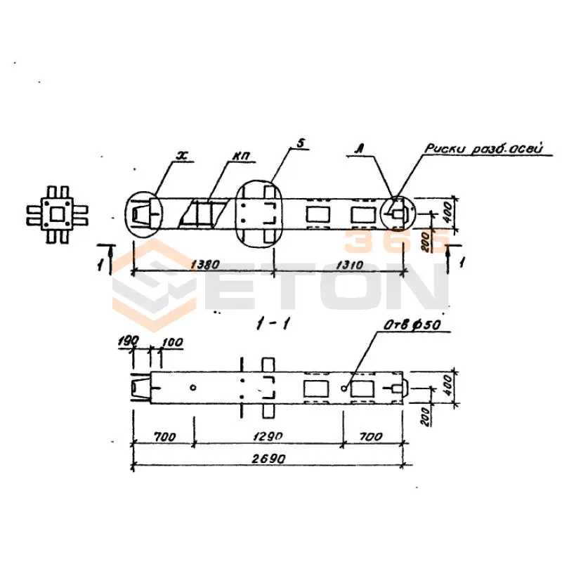 Колонны Серия 1.020.1-6сп 2КН 20-27-5-1 сп (1.020.1-6сп)