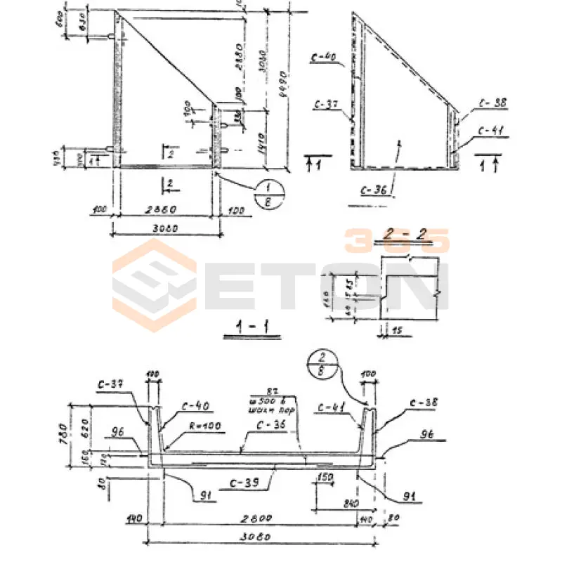 Каналы непроходные Серия 3.903 КЛ-14 УКН 7