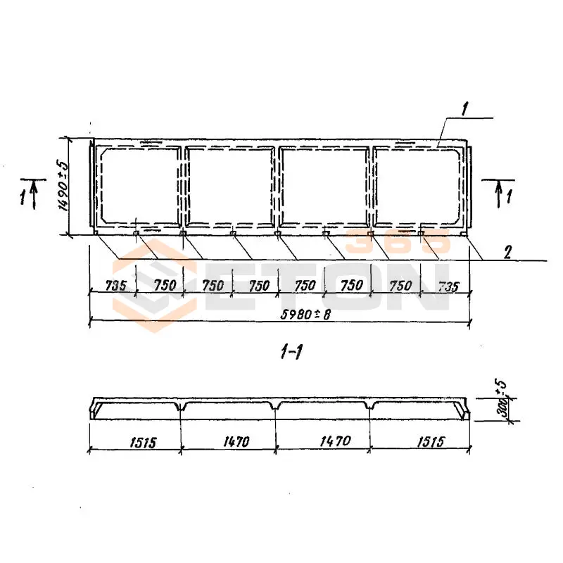 Плиты ТПР 501-07-3.83 П 60-15 АтV-1