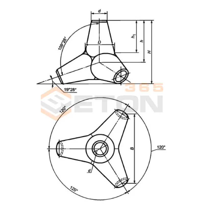 Тетраподы ГОСТ 20425-2016 Т 25 (ГОСТ 20425-2016)