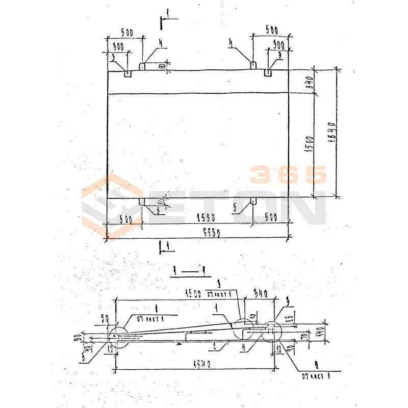 Козырьки входов для общественных зданий Серия 1.137.1 КЛ-3 ПКВ 27-18