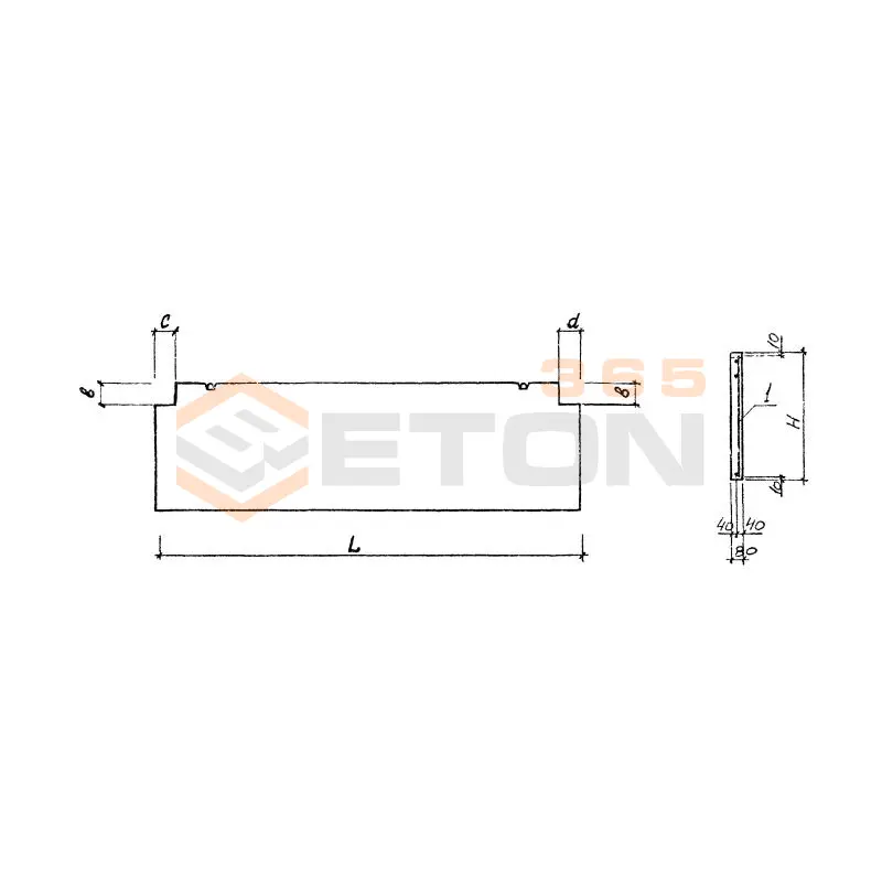 Панели перегородок железобетонные для зданий промышленных и сельскохозяйственных предприятий Серия 1.030.9-2 ПГ 50-15 г В8