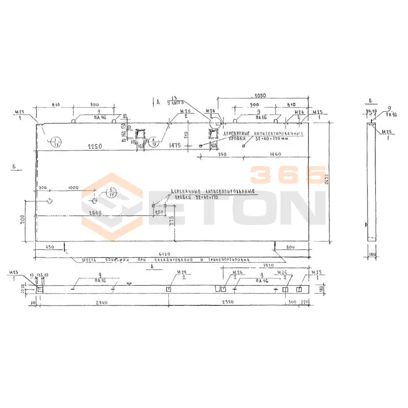 Панели внутренних стен Альбом 3РС 31-11 3В 2-2 и (Альбом 3РС 31-11)
