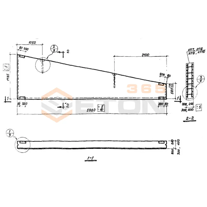 Панели стеновые Серия СТ 02-31 ПСЯ 30-2д-1,8-6 (СТ 02-31)