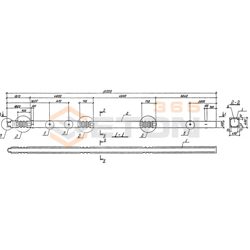 Колонны ГОСТ 27108-86 К 6-1 (ГОСТ 27108-86)