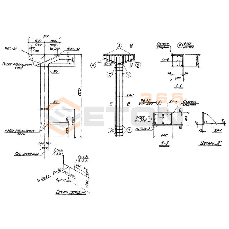 Колонны Серия 3.015-2 К 19-2 (3.015-2)