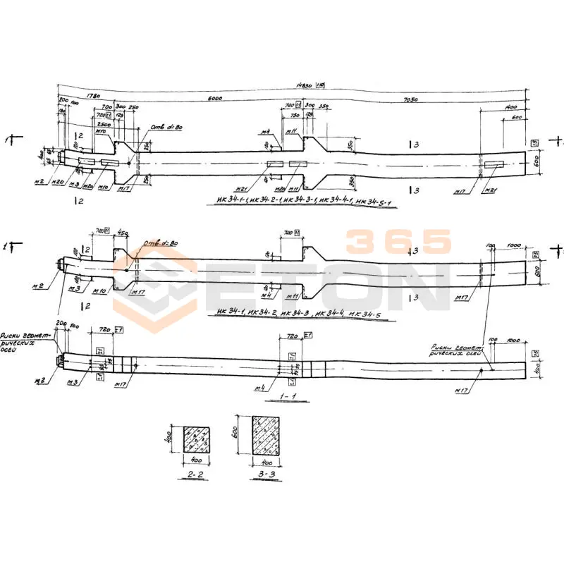 Колонны Серия ИИ 22-3/70 ИК 34-2 (ИИ 22-3/70)