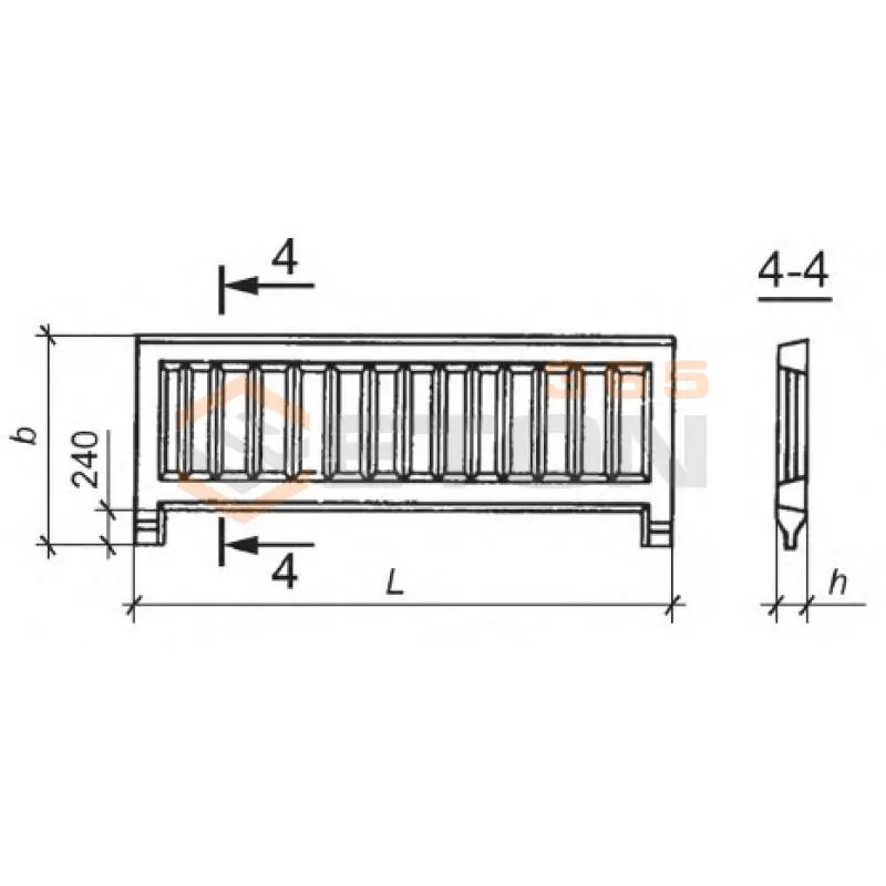Панели ограждения платформ ГОСТ 24155-2016 ОП 9-12 (ГОСТ 24155-2016)