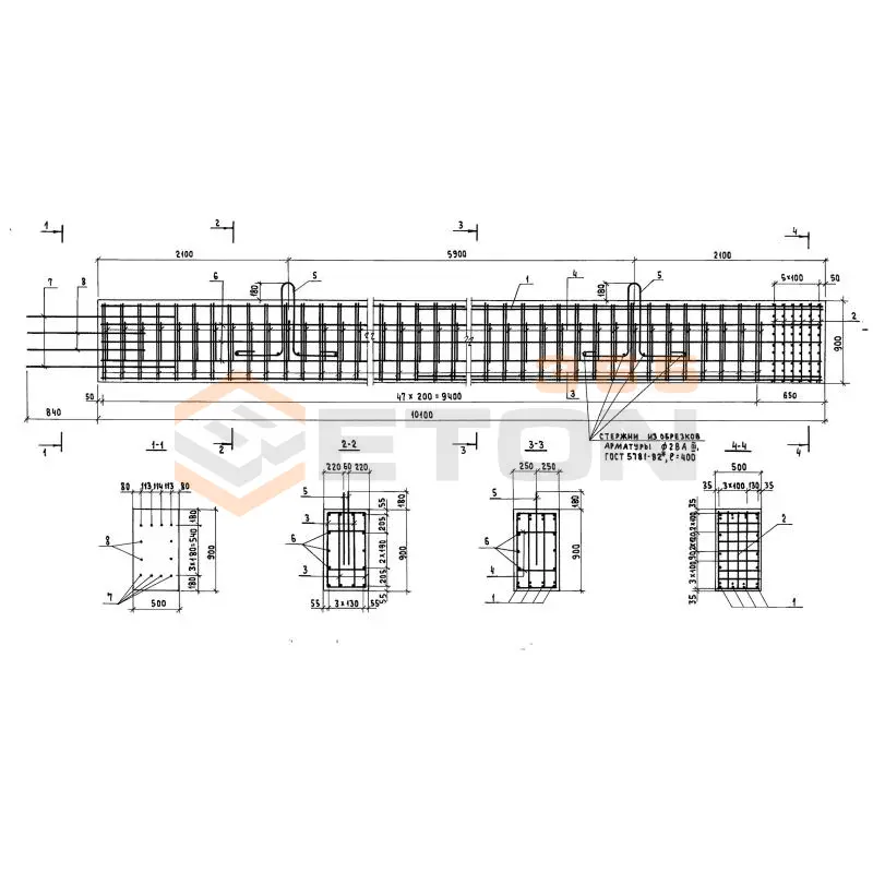 Блоки стоек Серия 3.503.1-90 4СП 10-74-7