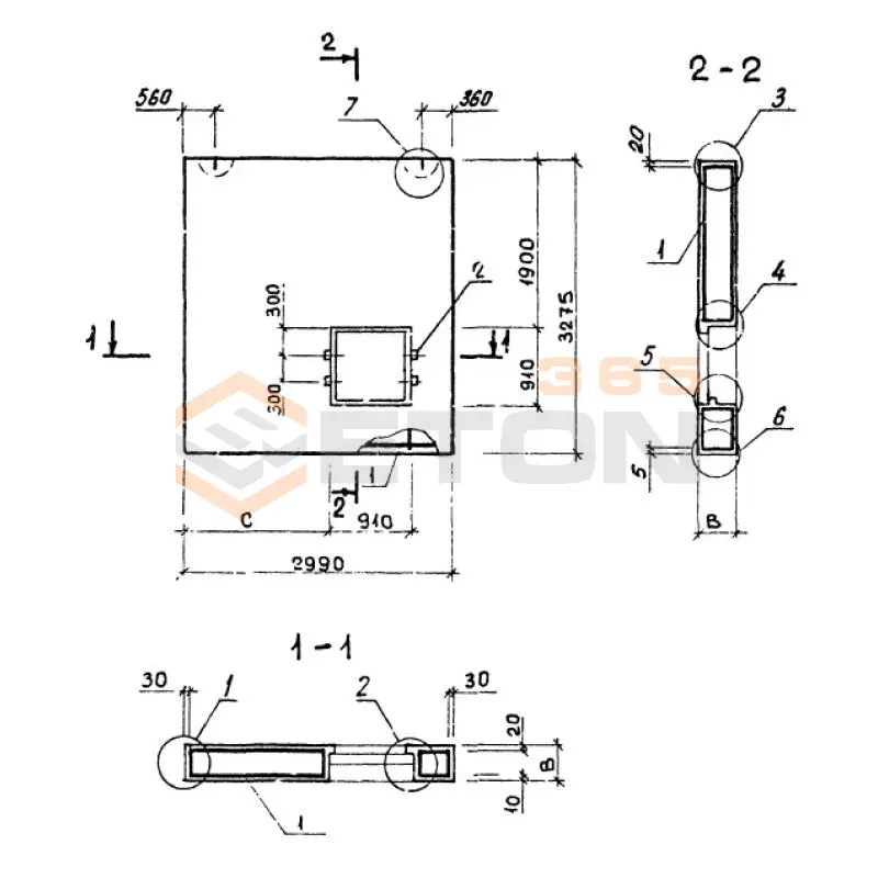 Панели однослойные самонесущие Серия 1.232.1-8 3ПССЛ 30-33-4,0 п (1.232.1-8)