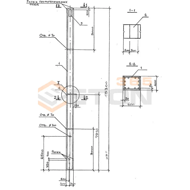 Колонны Серия 1.420.1-32 2КО 6-72(72)-7