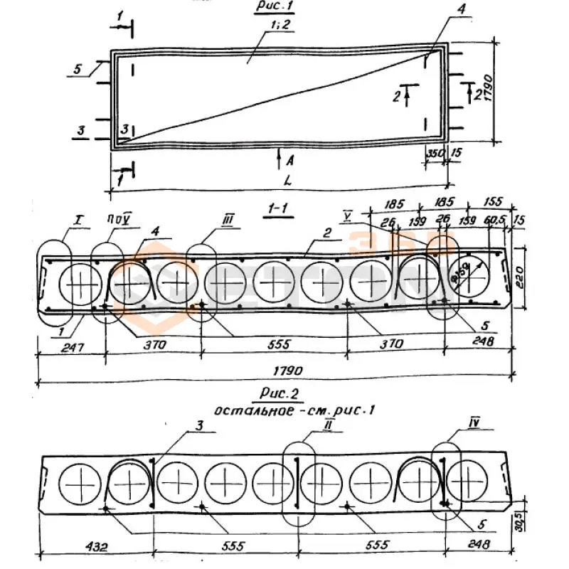 Плиты многопустотные Серия 1.141.1-28с ПК 29-18-6 АIIIт с8а (1.141.1-28с)