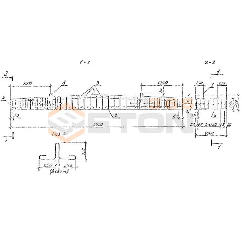 Блоки перекрытий средней части труб Серия 3.501.1-179.94 П 1-560