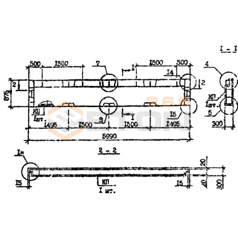 Панели наружных стен Серия 1.090.1-7с ПС 60-9-3 пс9 (1.090.1-7с)