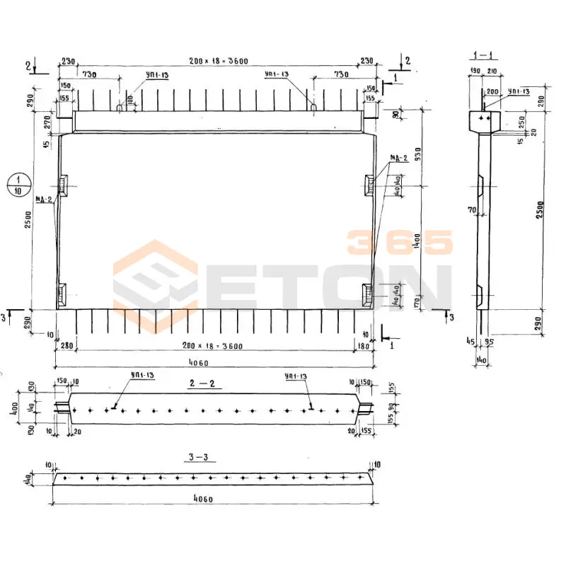 Диафрагмы жесткости Серия ИИ 04-6 Д 2-41-28 (ИИ 04-6)