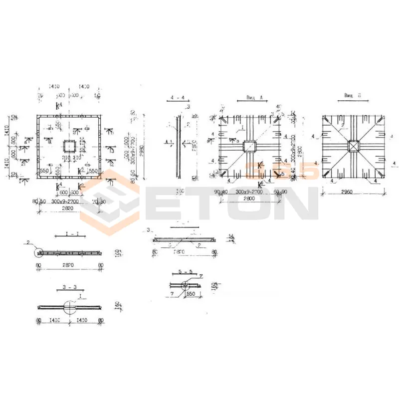 Одномодульные панели перекрытия Серия КУБ 2,5 МПС 30-30
