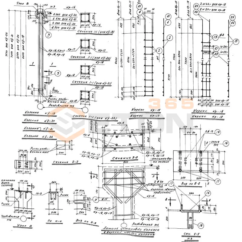 Колонны Серия КЭ 01-06 К II-22 (КЭ 01-06)