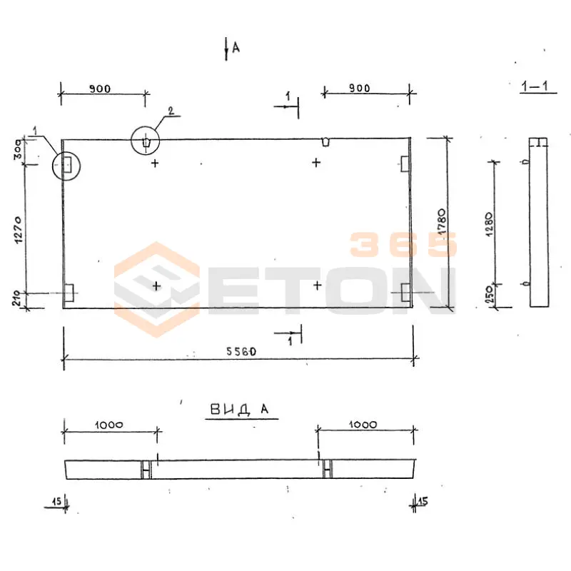 Диафрагмы жесткости плоские серия 1.020-1/87 ( 1.020.1-7, 1.020-1/83, ИИ 04-1, 1.020.1-3пв ) Д 56-18