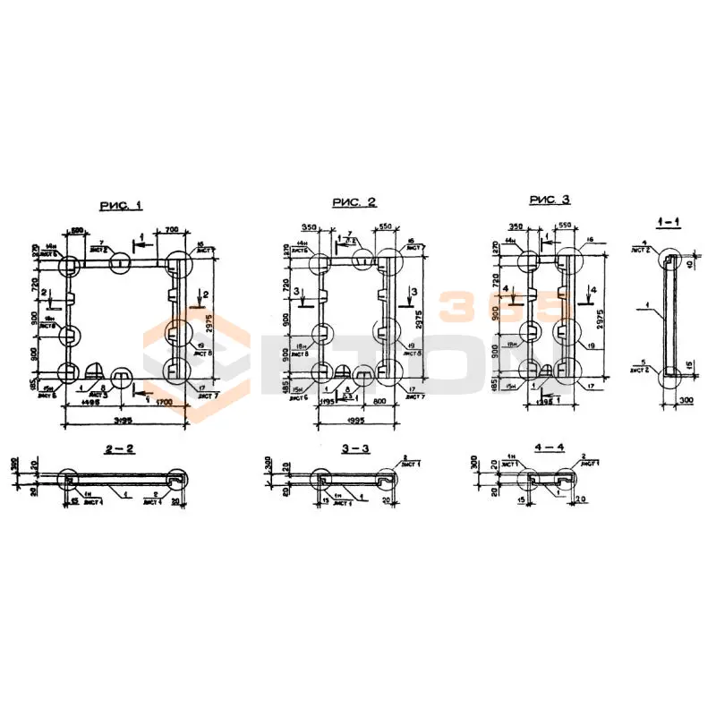 Панели наружных стен Серия 1.090.1-2с 1ПС 14-30-3 пс (1.090.1-2с)