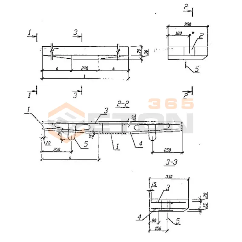 Ступени плоские для сквозных маршей Серия Б1.055.1-1.01 ЛСС 12-1 (Б1.055.1-1.01)