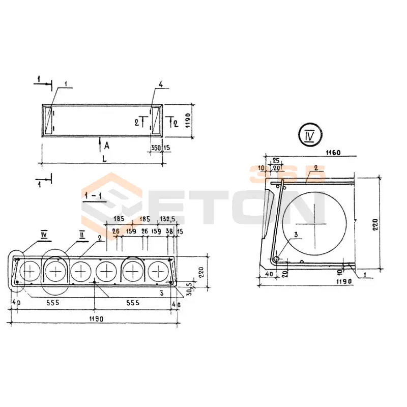 Панели многопустотные Серия 1.141-1 ПК 36-12-8 АтVта