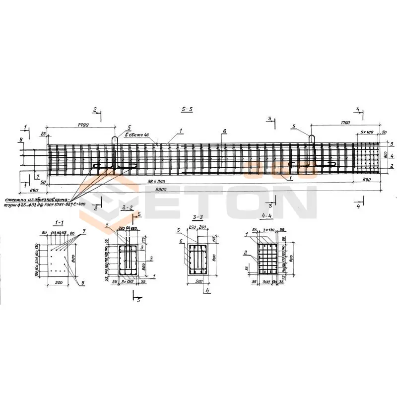 Блоки стоек Серия 3.503.1-76 1СП 8-51-6