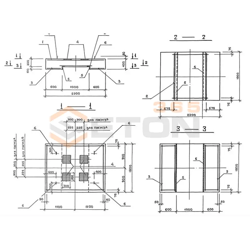 Подножники Серия 3.407.9-180 ПЖМ 4 а