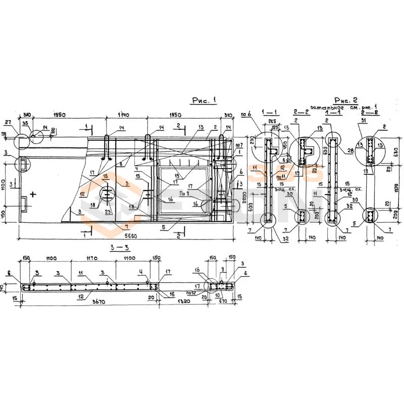 Диафрагмы жесткости Серия 1.220.1-3м 1ДПК 57-22 п (1.220.1-3м)