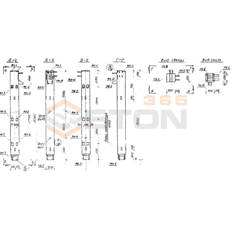 Колонны Серия ИИС 04-2 СКН 1-20-33-3 а (ИИС 04-2)