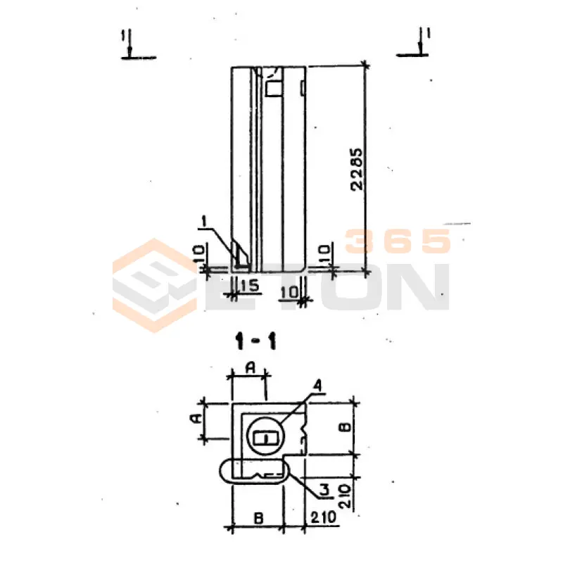 Панели стеновые цокольные серия 1.020-1/87 ( 1.020.1-7, 1.020-1/83, ИИ 04-1, 1.020.1-3пв ) ПСЦ 56-230-35 л пв