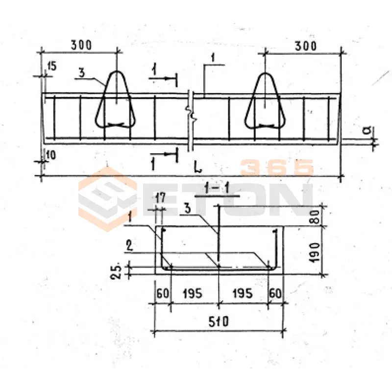 Перемычки плитные ПР Серия 1.138-10 2ПР 14-51-19-73 АIVт