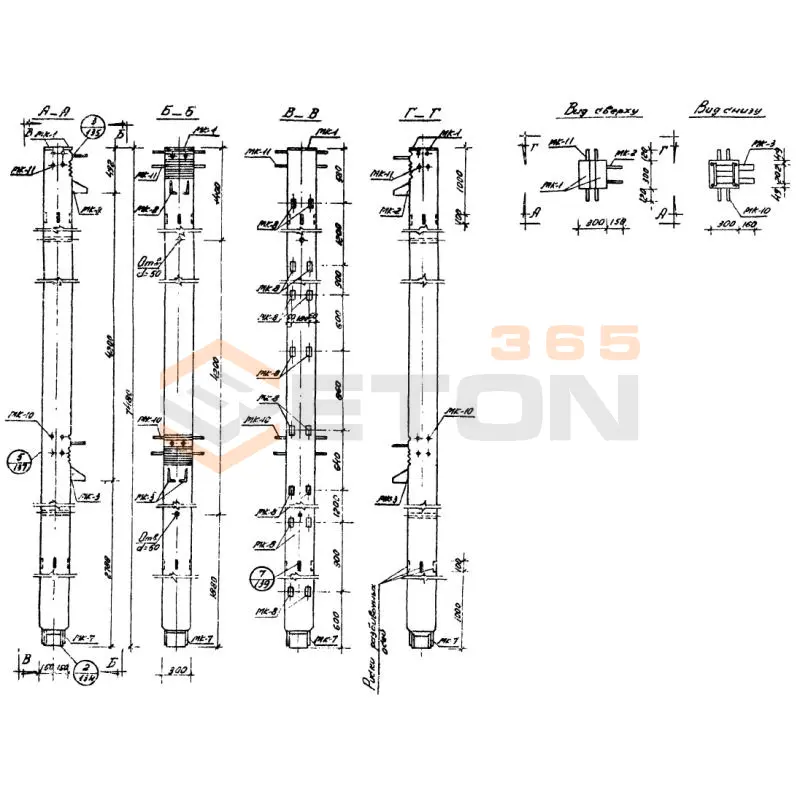 Колонны Серия ИИС 04-2 СКН 3-20-75-3 (ИИС 04-2)
