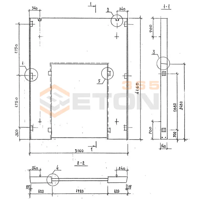 Диафрагмы жесткости плоские серия 1.020-1/87 ( 1.020.1-7, 1.020-1/83, ИИ 04-1, 1.020.1-3пв ) ДП 32-42
