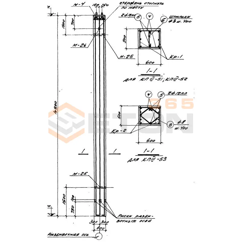 Колонны Серия КЭ 01-49 КП 3-53